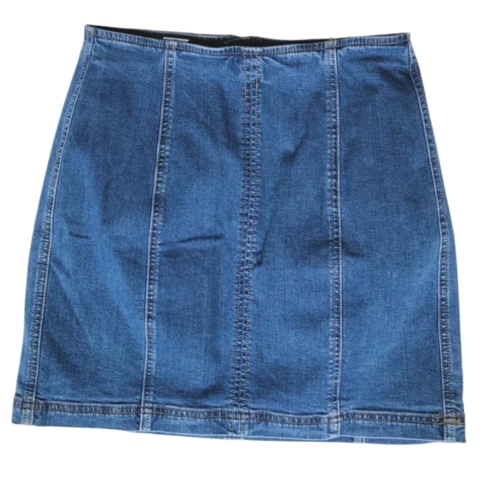 Kendall & Kylie Mini Blue Jean Denim Skirt Size 26 XS Stretch Cotton Blend